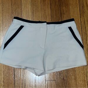 Stylish Women's White Shorts with Black Accents